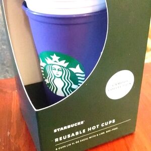 Brand New Limited Edition Starbucks Reusable Hot Cups Washington Huskies 6